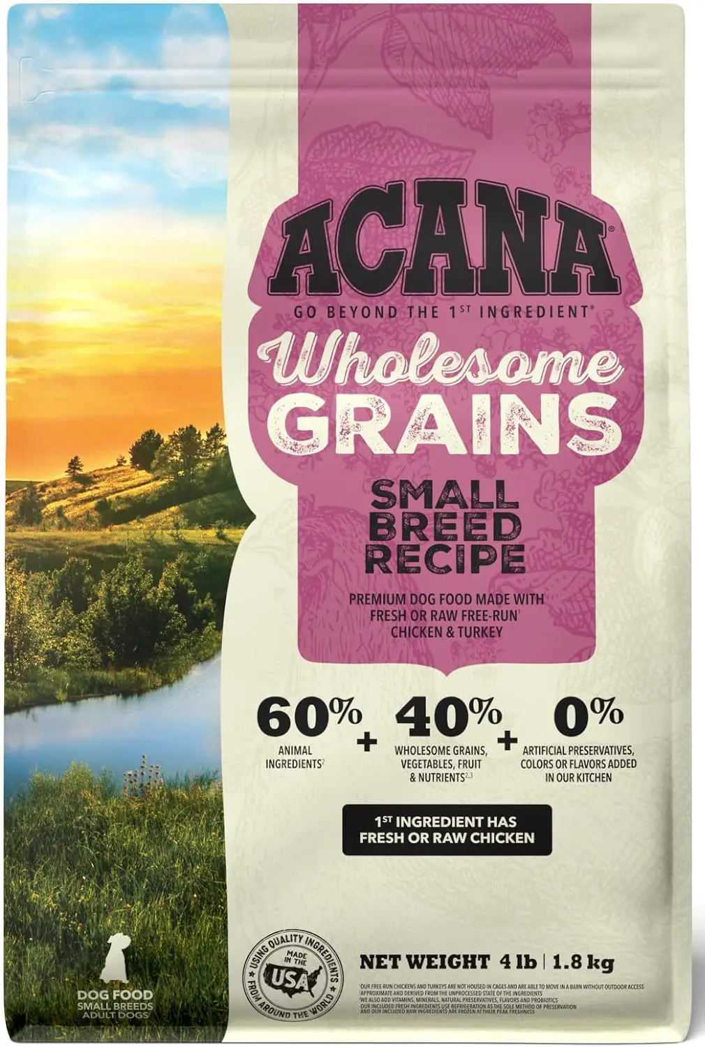 ACANA Wholesome Grains Dry Dog Food, Small Breed Recipe