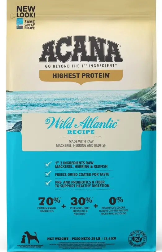Acana Highest Protein Wild Atlantic Recipe