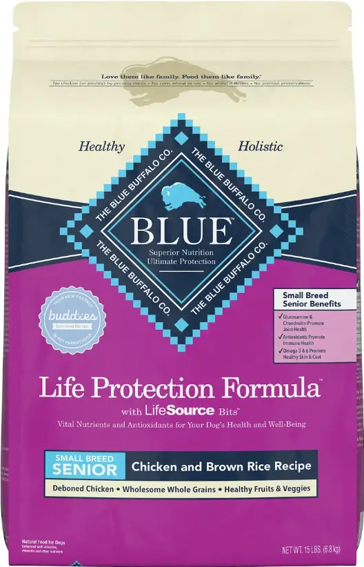 Blue Buffalo Life Protection Formula Small Breed Senior Dry Dog Food, Chicken and Brown Rice