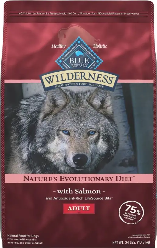 Blue Buffalo Wilderness Adult High Protein Natural Salmon & Wholesome Grains Dry Dog Food