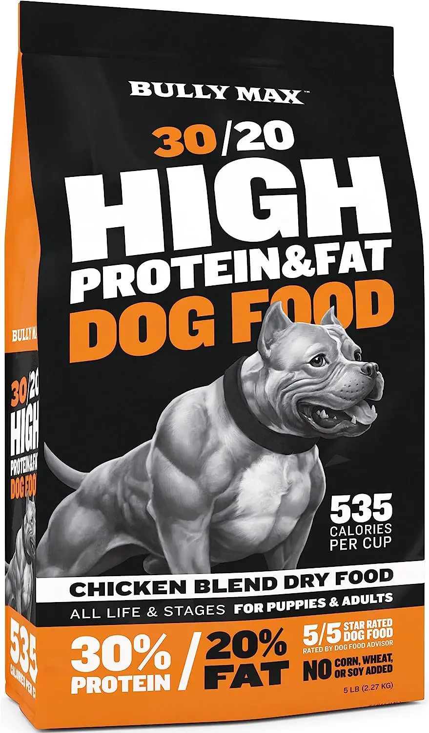 Bully Max 3020 High-Protein Dog Food, Chicken Blend