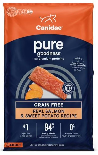 CANIDAE Grain-Free PURE Limited Ingredient Salmon and Sweet Potato