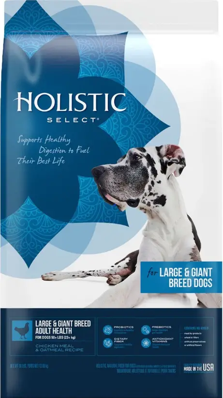 Holistic Select Large & Giant Breed Adult Health Chicken Meal & Oatmeal Recipe