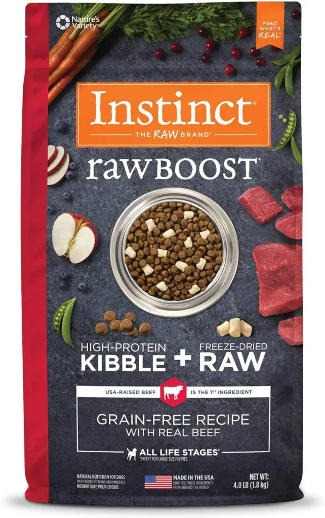 Instinct Raw Boost Grain-Free Recipe with Real Beef Natural Dry Dog Food