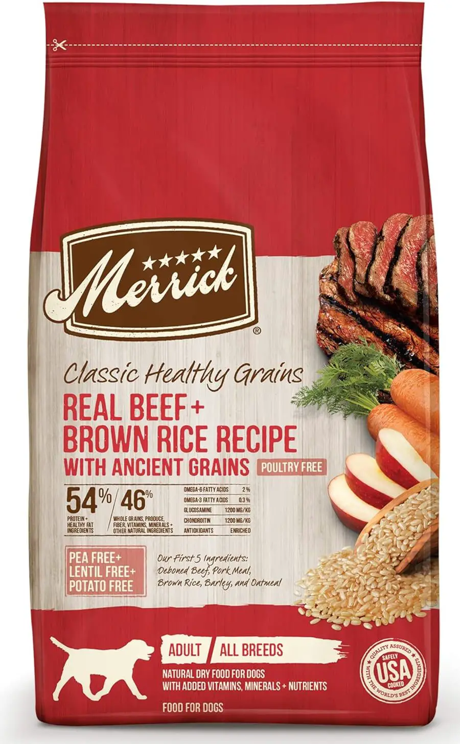 Merrick Classic Healthy Grains Real Beef & Brown Rice Recipe