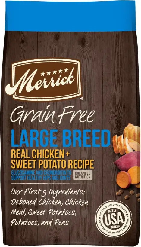Merrick Grain-Free Large Breed Dry Dog Food Real Chicken & Sweet Potato Recipe