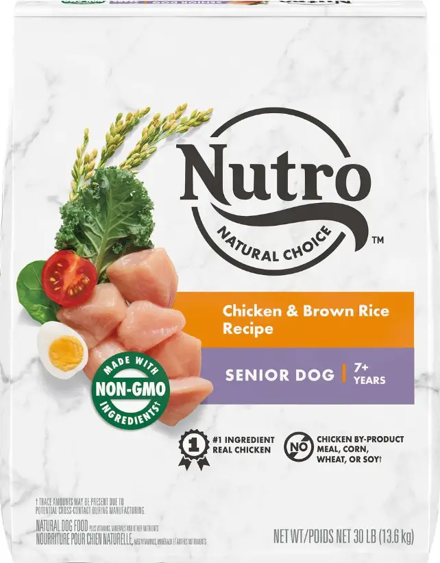Nutro Natural Choice Senior Dry Dog Food, Chicken & Brown Rice Recipe
