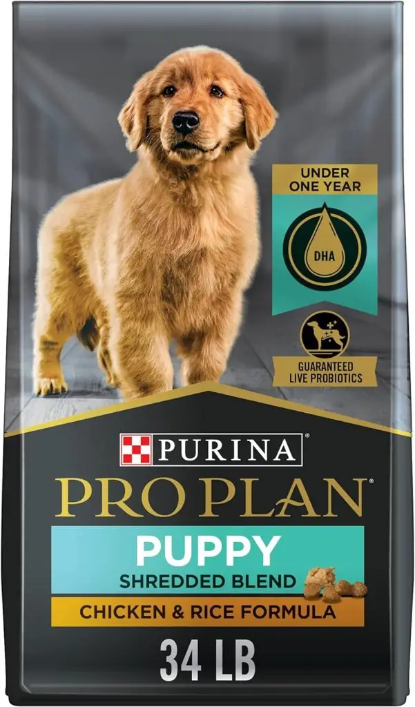 Purina Pro Plan Puppy Shredded Blend Chicken & Rice Formula with Probiotics Dry Dog Food
