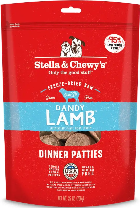 Stella & Chewy's Freeze Dried Raw Dinner Patties, Dandy Lamb