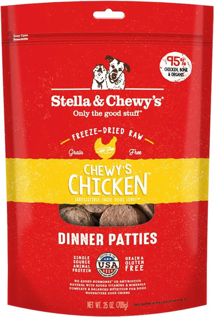Stella & Chewy's Grain-Free Freeze-Dried Raw Chewy's Chicken Dinner Patties