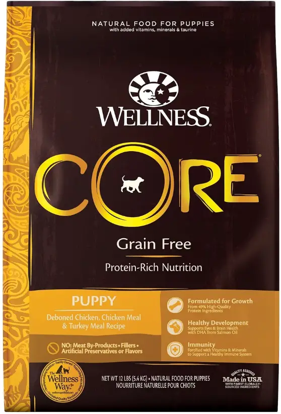 Wellness CORE Natural Grain Free Protein-Rich Nutrition, Puppy