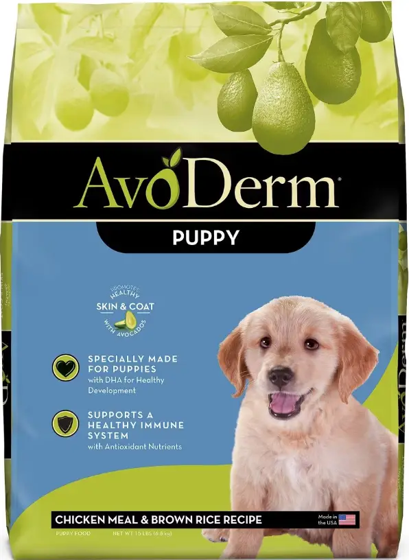AvoDerm Natural Puppy Chicken Meal & Brown Rice Dry Dog Food