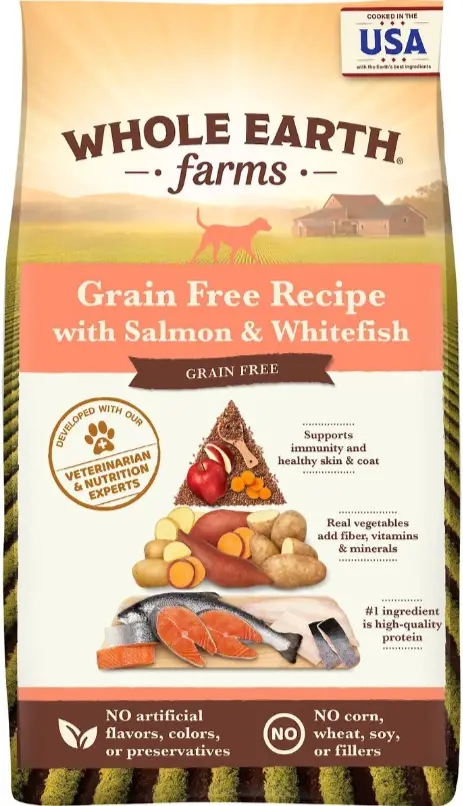 Whole Earth Farms Grain-Free Salmon & Whitefish Dry Dog Food