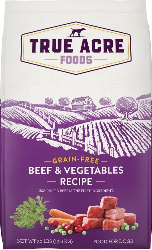 True Acre Foods Grain-Free Beef & Vegetable Dry Dog Food